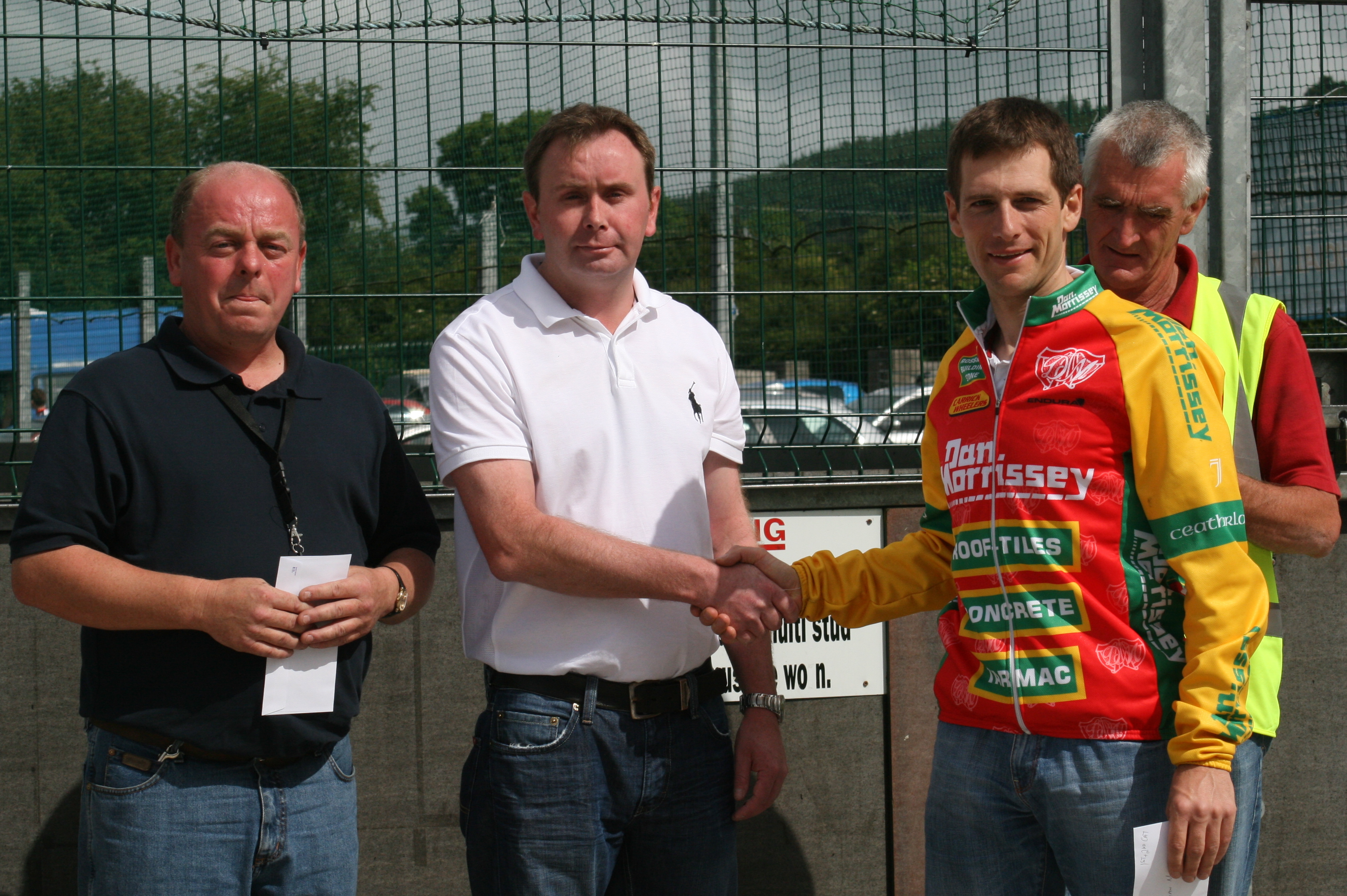 Club Secretary Paul Lonergan presenting the prizes 1