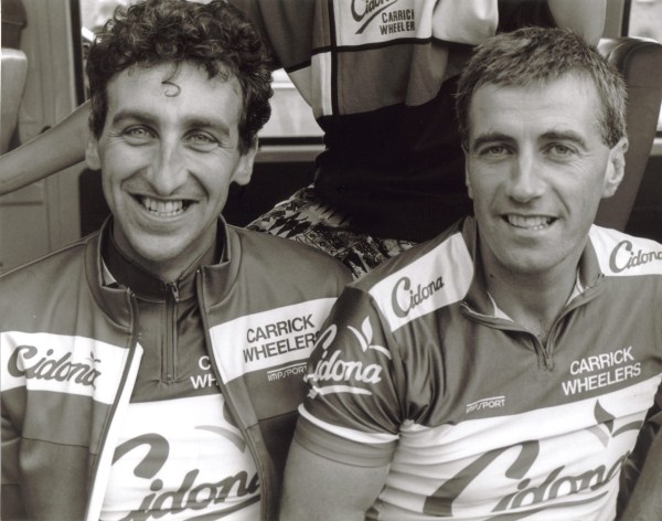 Bobby and Larry Power before the start of the John Hearn Memorial